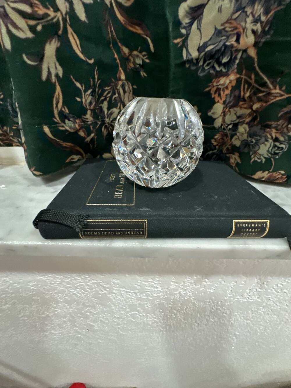 Waterford Cut Crystal Ball Candlestick Holder